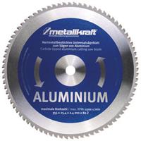 Metallkraft Sägeblatt Alu Ø355 x 2,4 x 25,4mm Z80 für MTS 356