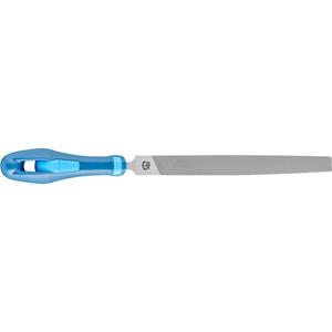 PFERD 11216156 Werkplaatsvijl plat spits kap 1 inclusief ergonomisch vijlheft voor grove verspaning en afbramen Lengte 150 mm 1 stuk(s)