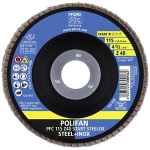 PFERD 69300936 PAARD POLIFAN 115 mm zirconkorund Z korrelgrootte 40 Z-box Diameter 115 mm 10 stuk(s)