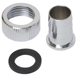 Sanivesk slangkoppeling + wartelmoer 1/2:Fx1/2:M chroom 4pp