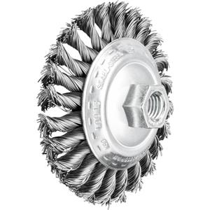 PFERD Kegelbürste gezopft KBG Ø 100x13mm M14 Stahl-Draht-Ø 0,50 für für Winkelschleifer 4331300