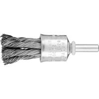 PFERD Pinselbürste gezopft 19 x 28mm Drahtstärke 0,35mm mit Schaft-ø 6mm 43706001 10St.