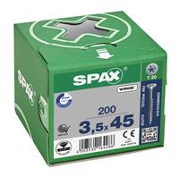 SPAX - Universalschraube SeKo St znblk Teilgewinde T-STAR plus T 15, 3,5x45mm