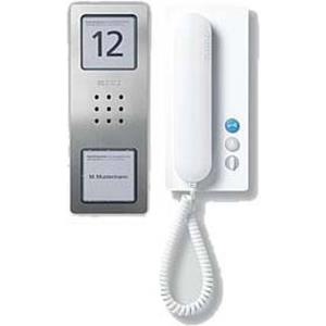 Siedle 210008738-00 Türsprechanlage Kabelgebunden Infofeld Silber, Weiß
