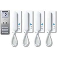 Siedle 210008741-00 Türsprechanlage Kabelgebunden Infofeld Silber, Weiß