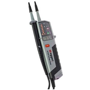 Megger Tweepolige spanningstester CAT IV 1000 V LED, LCD, Akoestisch