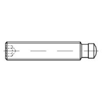 Sonstige DIN 6332 Stahl-5.8 brüniert M20 x 125mm, Gewindestifte mit ISK mit Druckzapfen