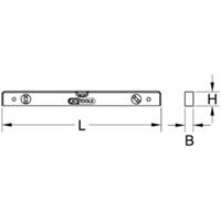 Kstools Aluminiumprofil-Wasserwaage, 800mm