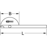 Kstools Winkelgradmesser, 400mm