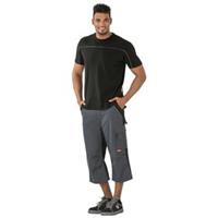 Planam 3/4-Hose 2556 schiefer/schwarz,  grau/schwarz