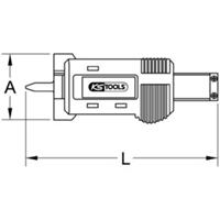 Kstools Digital-Tiefenmessschieber 0-25mm, 125mm