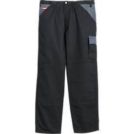 KANSAS broek met tailleband Color, zwart/grijs, m. 46