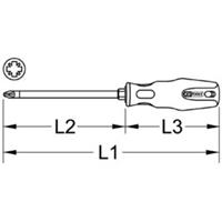 Kstools ERGOTORQUEplus Schraubendreher, PZ2, 230mm