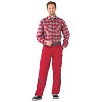 Planam Bundhose 2326 ,  rot/schiefer/schwarz