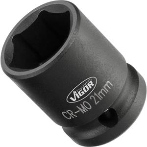 Vigor V5550S-21 Außen-Sechskant Kraft-Steckschlüsseleinsatz 21mm 1/2  (12.5 mm)