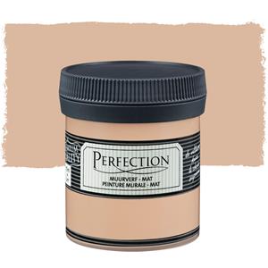 Perfection tester ultradekkende muurverf Perzikroze mat 75ml