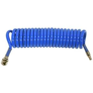 YATO Spiral-Druckluftschlauch PU 5 M  Blau