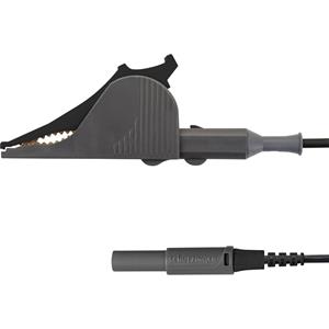 Schützinger KML 7852 Au / SAK / 150 / SW Meetsnoer [Stekker 4 mm - Kelvin-klem] Zwart