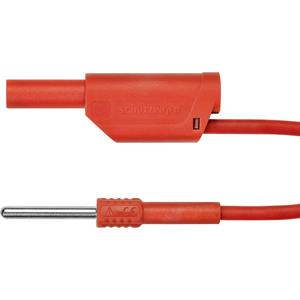Schützinger AL 8323 / 1 / 100 / RT Adapterkabel [Stekker 4 mm - Stekker 4 mm] Rood 1 stuk(s)