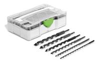 Festool SB CE/6-Set 6-delige slangenboren set in mini systainer - 6-16mm