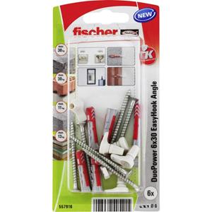 fischer DuoPower 6x30 EasyHook Angle K (6) Dübelsortiment 1 Set