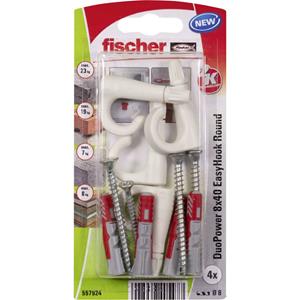 fischer DuoPower 8x40 EasyHook Round K (4) Dübelsortiment 1 Set