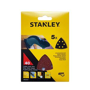 Stanley schuurpapierset deltaschuurmachine 40K - 5 stuks