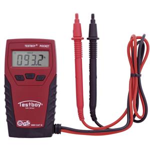 Digital-Multimeter Pocket, HxBxT 18 x 119 x 65 mm, inklusive Bereitschaftstasche und Batterien