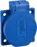 schneiderelectric Schneider Electric PKS52B Einbau-Steckdose IP54, IK08 Blau