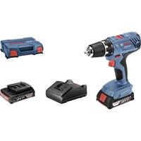 boschprofessional Bosch Professional GSR 18V-21 06019H100A Akku-Bohrschrauber 18V 2.0Ah Li-Ion inkl. 2. Akku, inkl. Ko