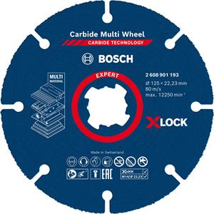 Bosch Doorslijpschijf Xlock multiwheel carb.125mm