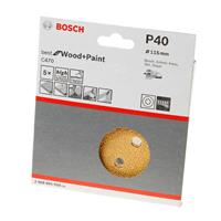 boschaccessories Bosch Accessories EXPERT C470 2608900794 Exzenterschleifpapier gelocht Körnung num 40 (Ø) 115mm 5S