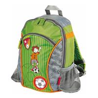 SIGIKID, H.SCHARRER & KOCH GMBH & CO.KG sigikid Rucksack Klein Kily Keeper, Kinderrucksack, Jungenrucksack, Kinder Tasche, Junge, Nylon, Fußball / Grün, 2.3 L, 23769