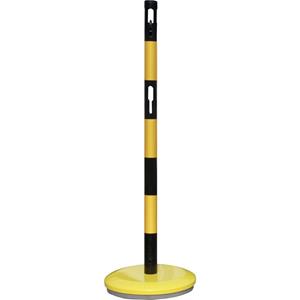 VISO BSA100NJ Zwart/geel metalen paal-vaste basis (Ø x h) 50 mm x 1000 mm