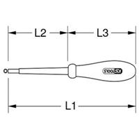 Kstools Schraubendreher mit Schutzisolierung für Innen-Torx-Schrauben, T30