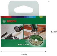 boschaccessories Bosch Accessories 1600A01S5Y Trennscheibe gerade 50mm 10mm 1St.