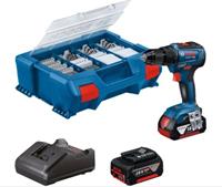 boschprofessional Bosch Professional GSB 18V-55 06019H530A Akku-Schlagbohrschrauber 18V 4.0Ah Li-Ion bürstenlos, inkl