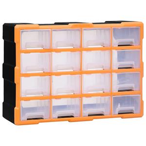 vidaXL Organiser met 16 medium lades 52x16x37 cm