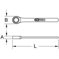 Kstools EDELSTAHL Einringschlüssel, 56mm
