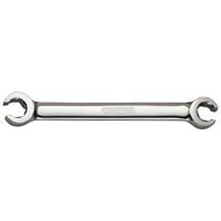 Kstools CHROMEplus Offener Doppel-Ringschlüssel, abgewinkelt, 19x21mm
