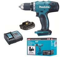 Makita DDF453SYX5 DDF453SYX5 Akku-Bohrschrauber 18V 1.5Ah Li-Ion inkl. Akku, inkl. Ladegerät