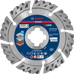 Bosch 2608900669 EXPERT multimateriaal X-LOCK diamantslijpschijven, 115 x 22,23 x 2,4 x 12 mm Diameter 115 mm 1 stuk(s)