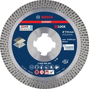 Bosch 2608900657 EXPERT HardCeramic X-LOCK diamantslijpschijven, 115 x 22.23 x 1.4 x 10 mm Diameter 115 mm 1 stuk(s)