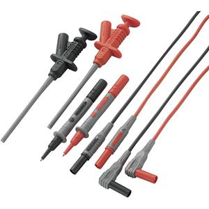 Voltcraft MS-6 Veiligheidsmeetsnoerenset [Banaanstekker 4 mm - Testpunt] 1.20 m Zwart, Rood