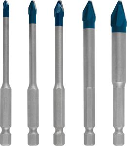 Bosch EXPERT HEX-9 HardCeramic 2608900597 Tegelboorset 5-delig 4 mm, 5 mm, 6 mm, 8 mm, 10 mm Zeskant schacht 5 stuk(s)