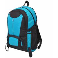 vidaxl Hiking rugzak 40 L zwart en blauw