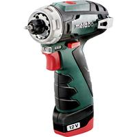 Metabo POWERMAXX BS BASIC 600984500 Accu-schroefboormachine 12 V 2.0 Ah Li-ion Incl. 2 accus, Incl. lader, Incl. koffer