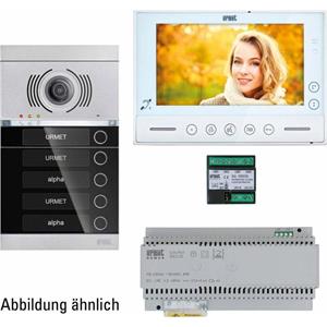 Grothe 80455 Video-Türsprechanlage 2-Draht, WLAN Komplett-Set Schwarz