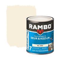 Rambo pantserbeits deur en kozijn dekkend hoogglans RAL 9001 0,75L