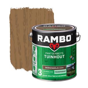 Rambo pantserbeits tuinhout transparant zijdeglans 1214 berkengrijs 2,5L